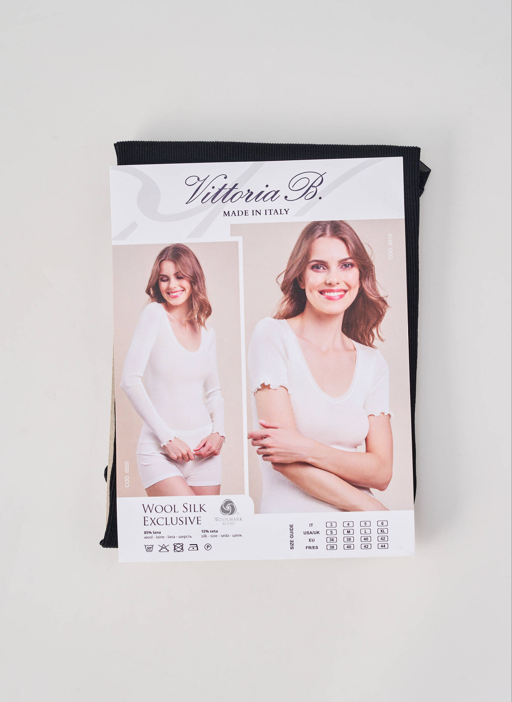 Top/caraco elasticitate negru VITTORIA B femeie
