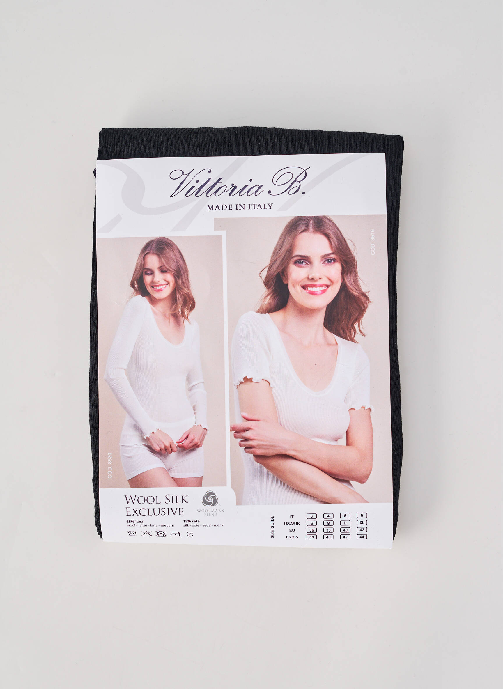 Top/caraco elasticitate negru VITTORIA B femeie