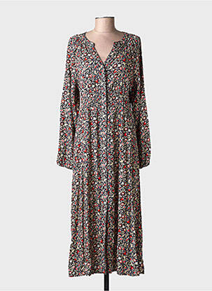 Rochie lungă mâneci lungi mâneci lungi negru C'EST BEAU LA VIE femeie
