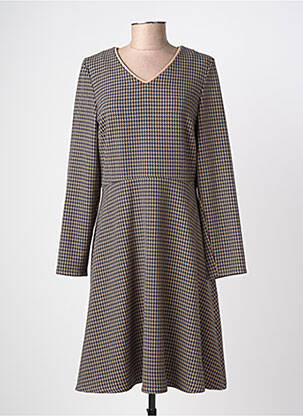 Rochie midi mâneci lungi mâneci lungi maro ESCORPION femeie