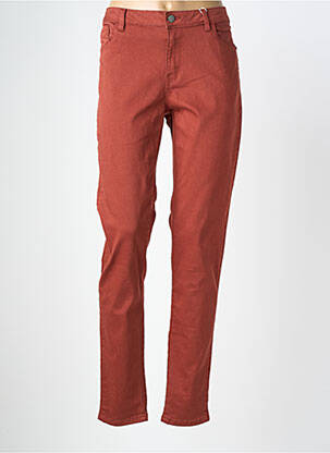 Pantalon drept elasticitate mărime normală maro C'EST BEAU LA VIE femeie