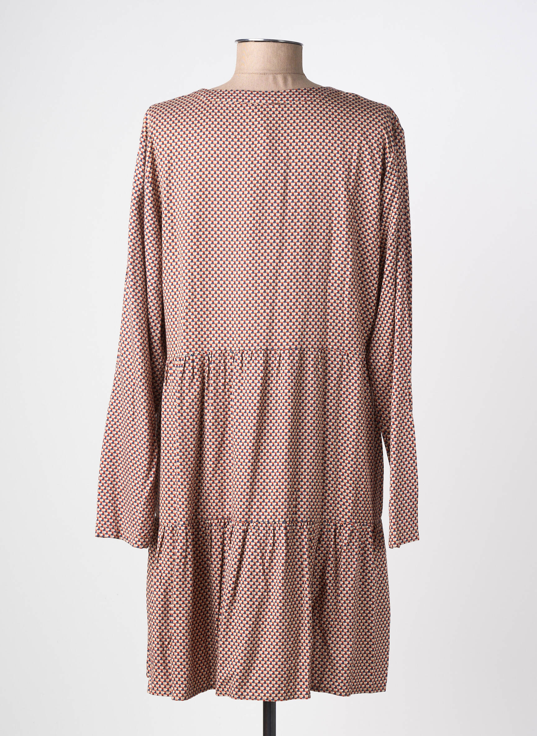 Rochie scurtă mâneci lungi mâneci lungi bej SURKANA femeie