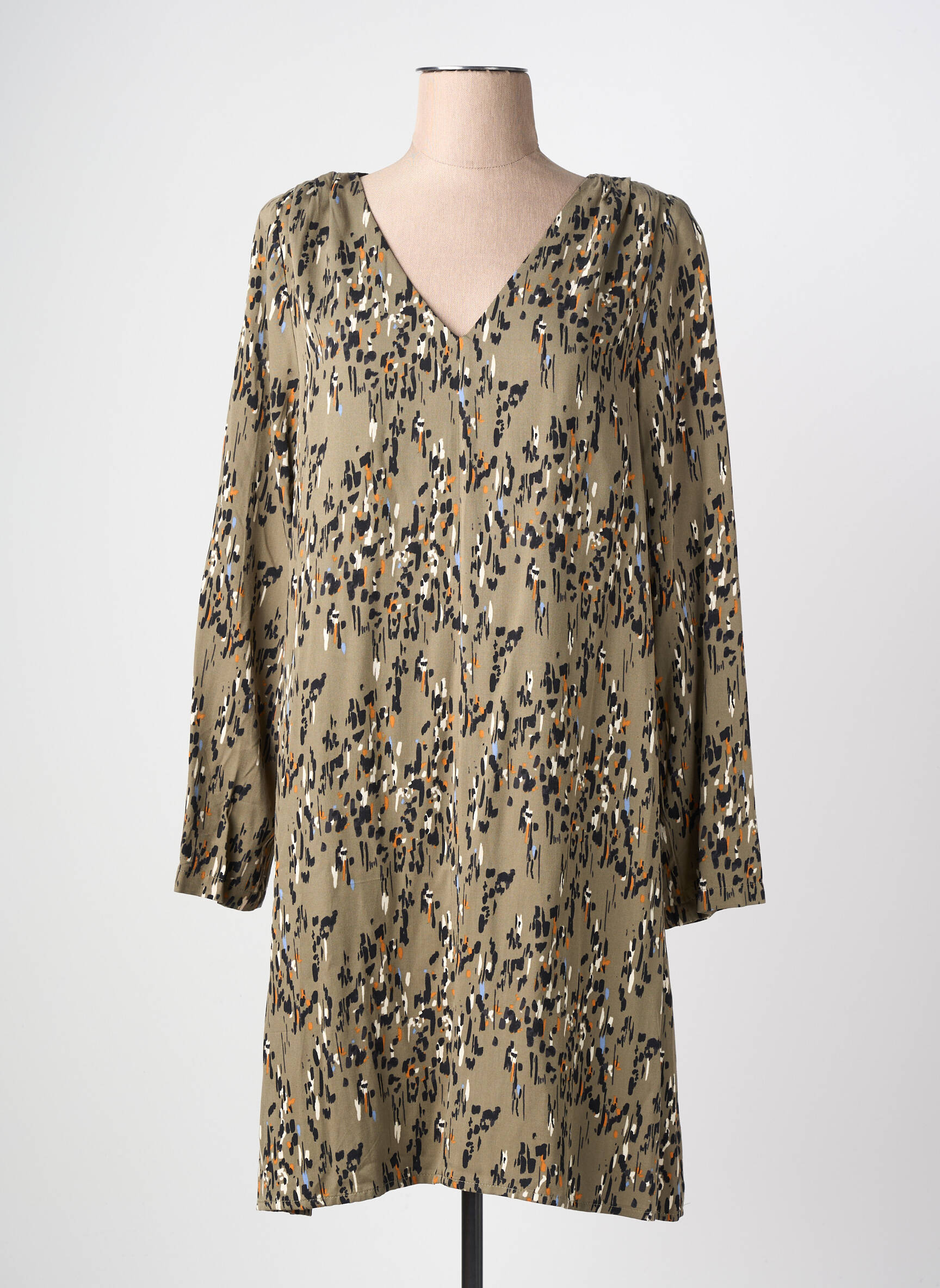 Rochie scurtă mâneci lungi mâneci lungi verde LOLA ESPELETA femeie