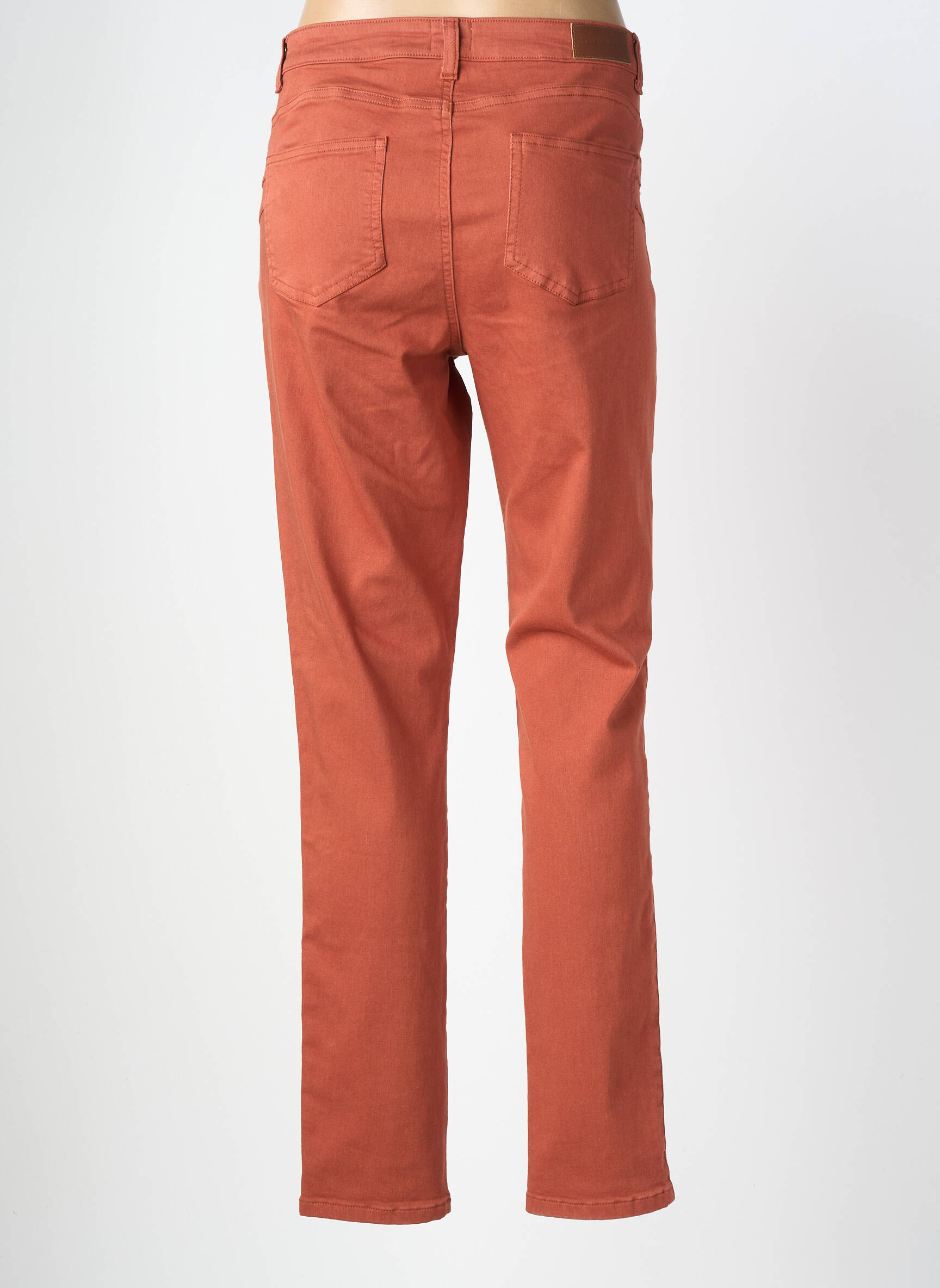 Pantalon slim elasticitate mărime normală portocalie C'EST BEAU LA VIE femeie