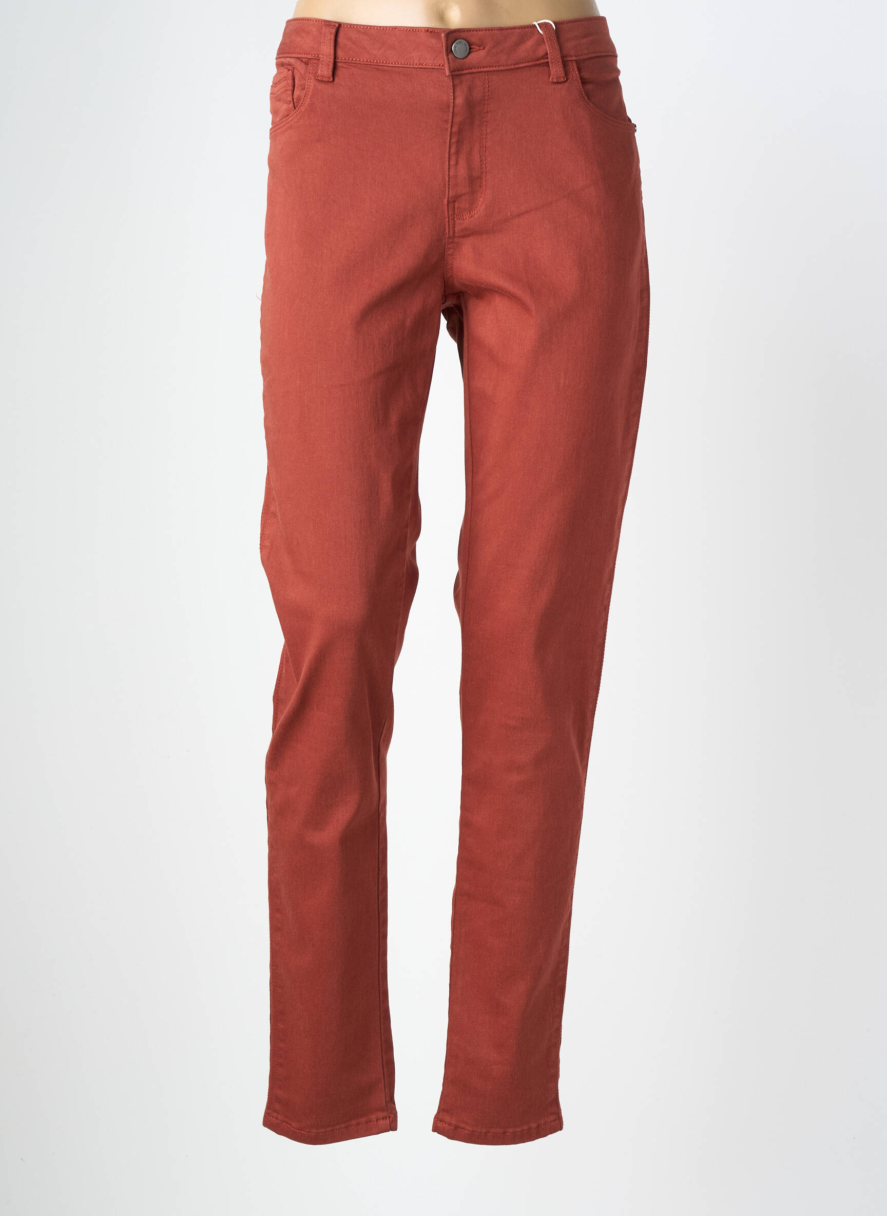 Pantalon drept elasticitate mărime normală maro C'EST BEAU LA VIE femeie