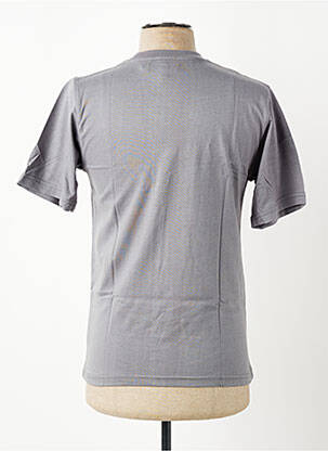 Tricou broderie mâneci scurte gri GWEN & BLACK bărbat