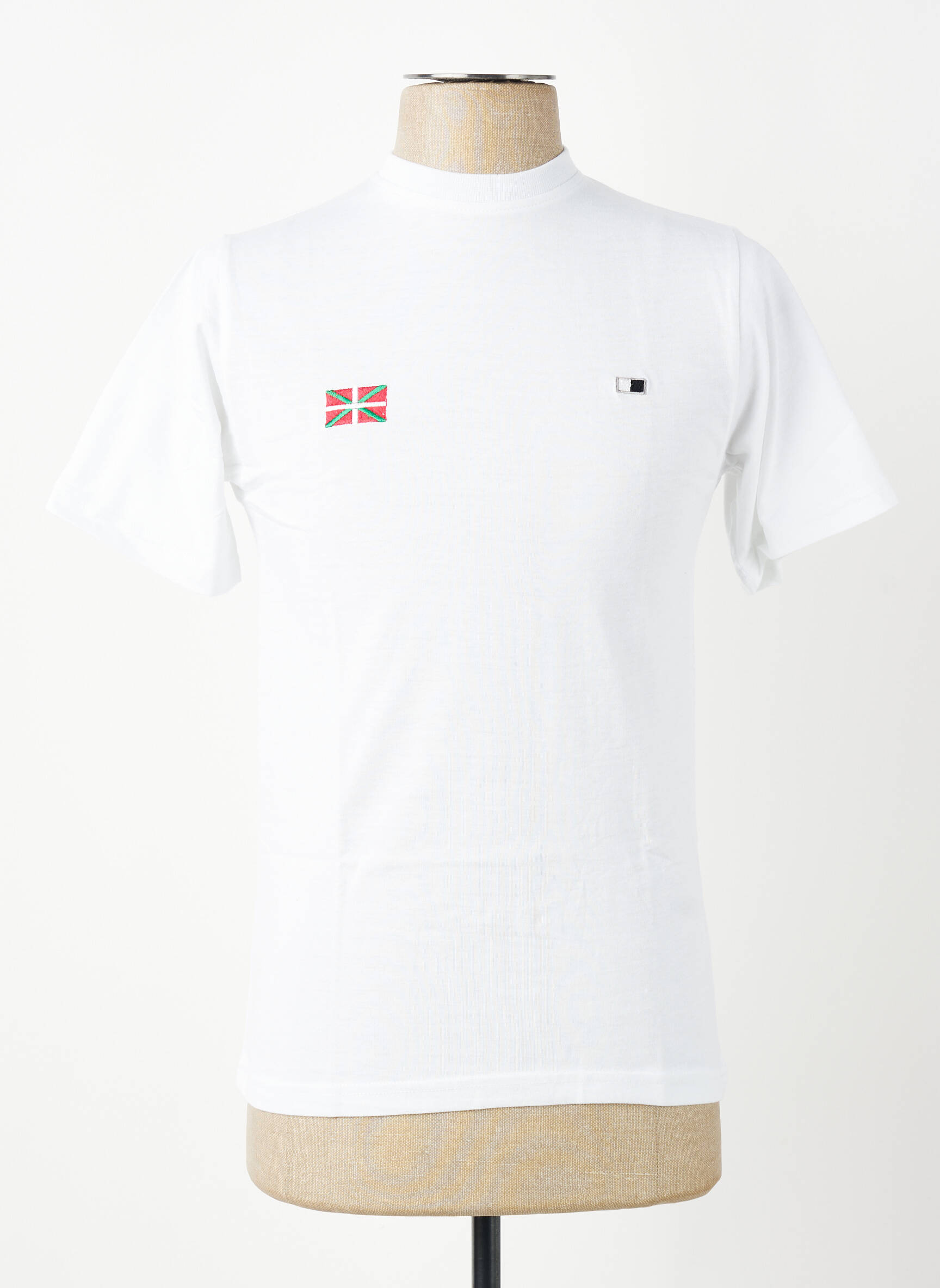 Tricou broderie mâneci scurte alb GWEN & BLACK bărbat