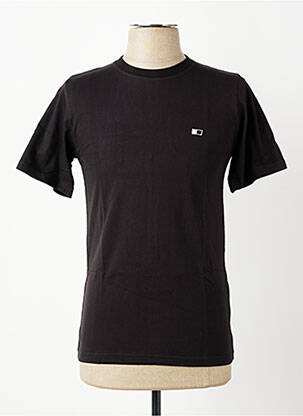 Tricou broderie mâneci scurte negru GWEN & BLACK bărbat