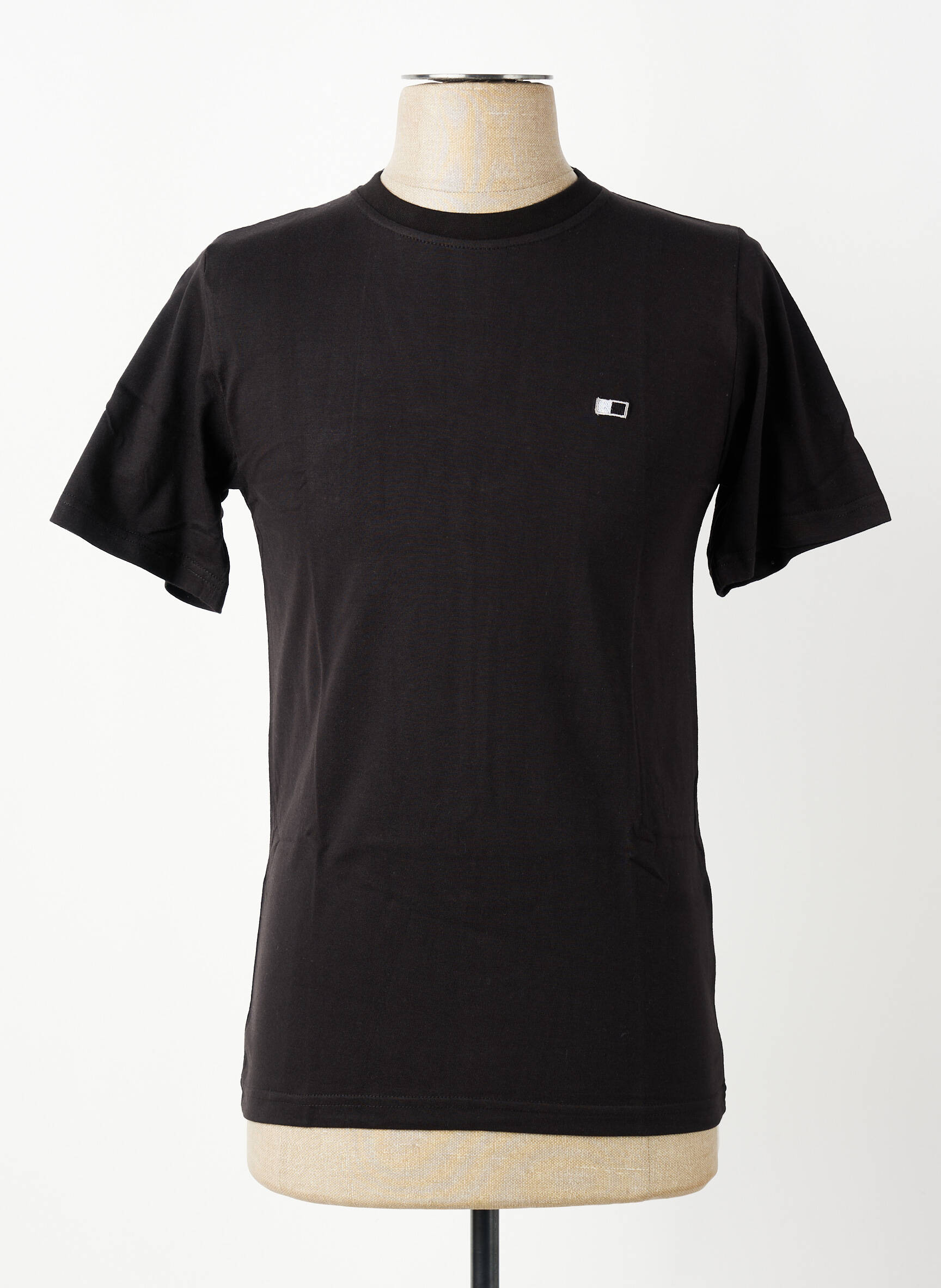 Tricou broderie mâneci scurte negru GWEN & BLACK bărbat