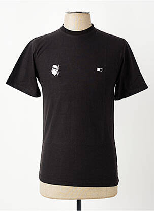 Tricou broderie mâneci scurte negru GWEN & BLACK bărbat