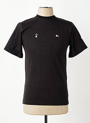 Tricou broderie mâneci scurte negru GWEN & BLACK bărbat