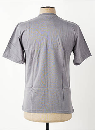 Tricou broderie mâneci scurte gri GWEN & BLACK bărbat