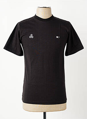 Tricou broderie mâneci scurte negru GWEN & BLACK bărbat