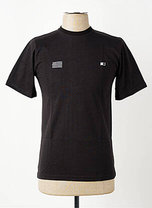 Tricou broderie mâneci scurte negru GWEN & BLACK bărbat