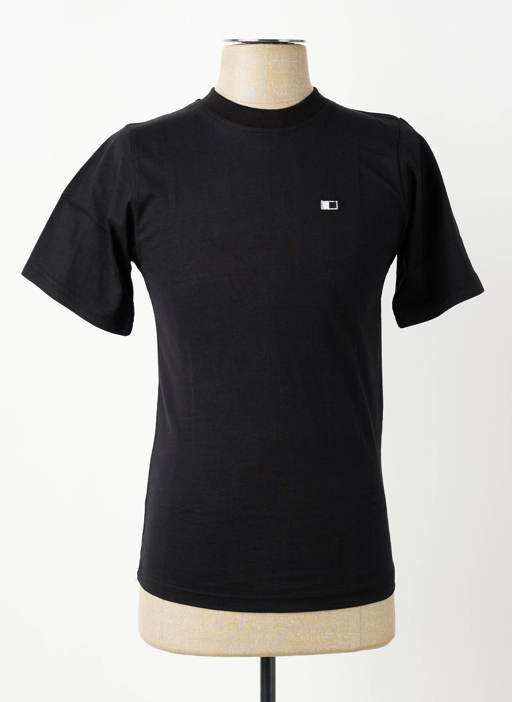 Tricou broderie mâneci scurte negru GWEN & BLACK bărbat