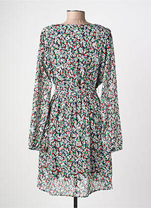 Rochie scurtă imprimeu floral mâneci lungi albastru ONLY femeie