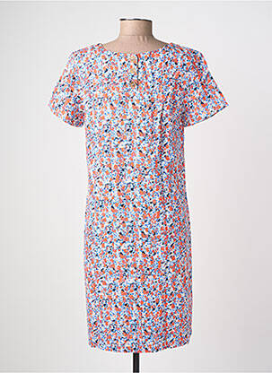 Rochie scurtă imprimeu floral mâneci scurte portocalie LILY & ME femeie