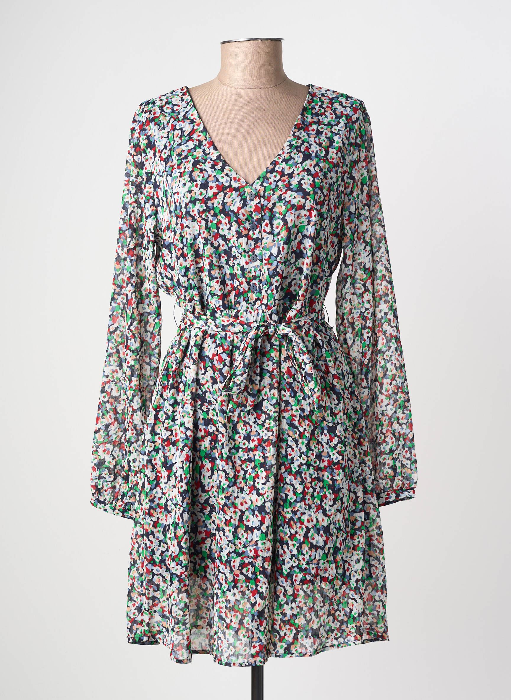 Rochie scurtă mâneci lungi mâneci lungi albastru ONLY femeie