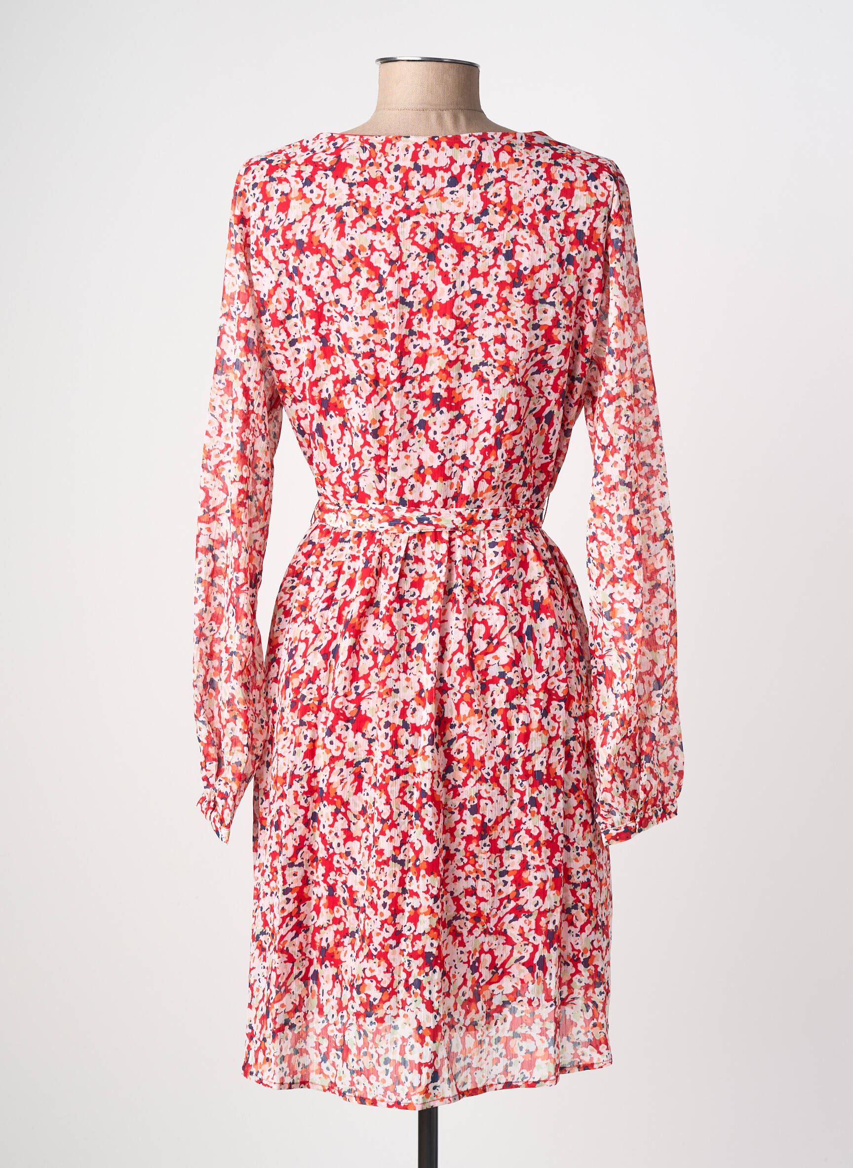 Rochie scurtă mâneci lungi mâneci lungi roșu ONLY femeie