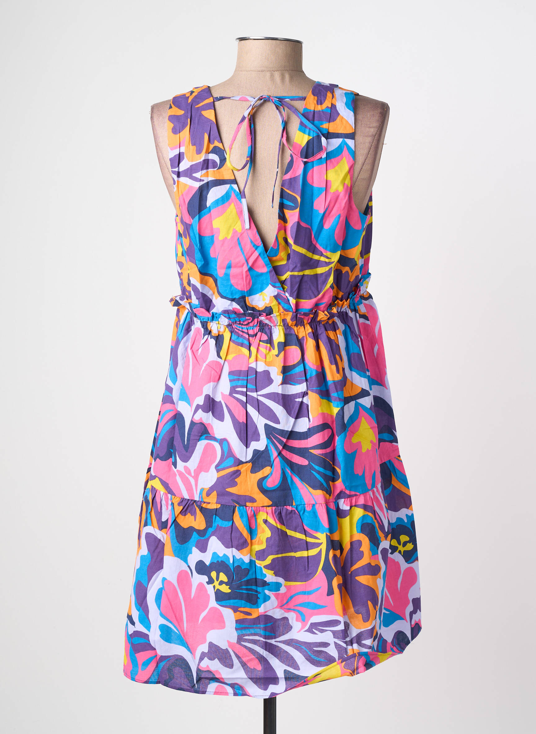 Rochie scurtă fără mâneci fără mâneci violet C'EST BEAU LA VIE femeie