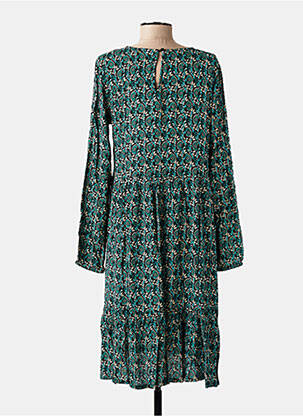 Rochie midi croială fluidă mâneci lungi verde KAFFE femeie