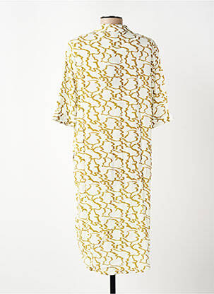 Rochie midi croială fluidă mâneci scurte bej ZILCH femeie