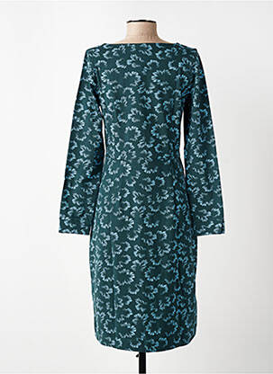 Rochie midi imprimeu fantezie mâneci lungi verde ZILCH femeie