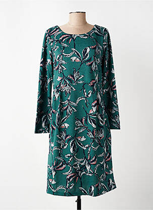 Rochie midi imprimeu floral mâneci lungi verde LILY & ME femeie