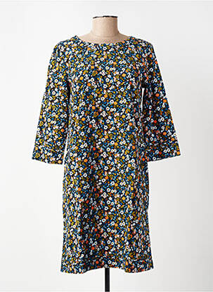 Rochie midi imprimeu floral mâneci 3/4 negru LILY & ME femeie