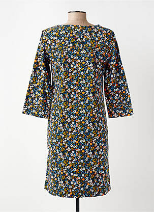 Rochie midi imprimeu floral mâneci 3/4 negru LILY & ME femeie