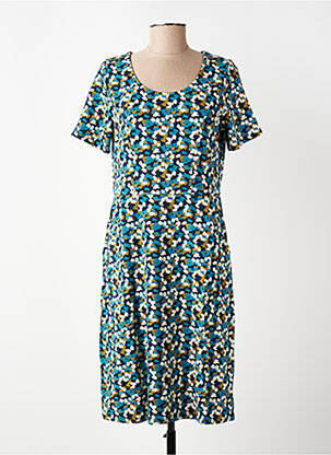 Rochie midi mâneci scurte mâneci scurte albastru ZILCH femeie