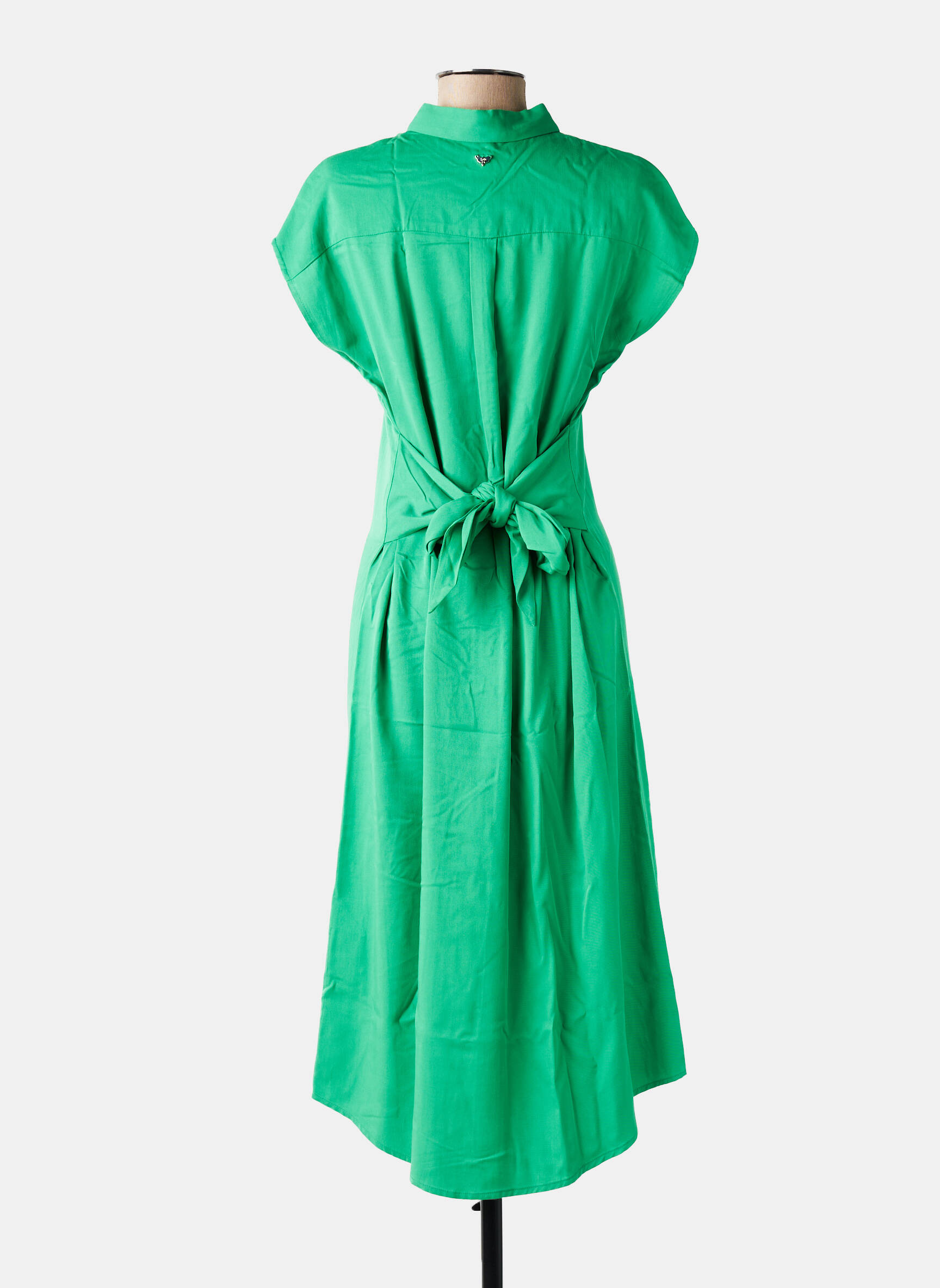 Rochie midi mâneci scurte mâneci scurte verde LPB LES PETITES BOMBES  femeie