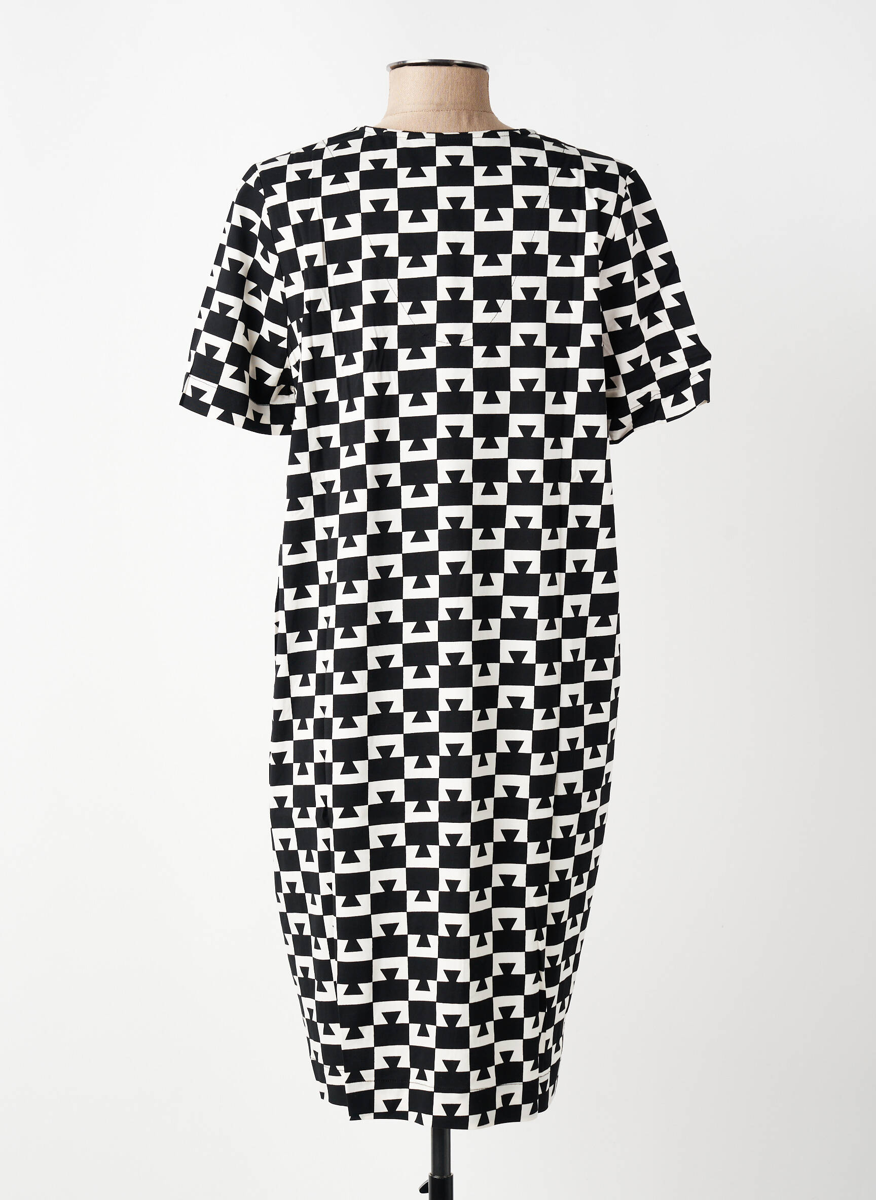 Rochie scurtă mâneci scurte mâneci scurte negru ZILCH femeie