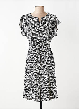 Rochie midi croială fluidă mâneci scurte negru KAFFE femeie