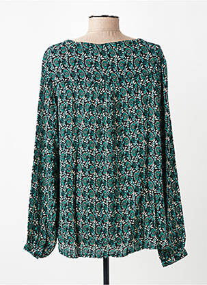 Bluză imprimeu floral mâneci lungi verde KAFFE femeie