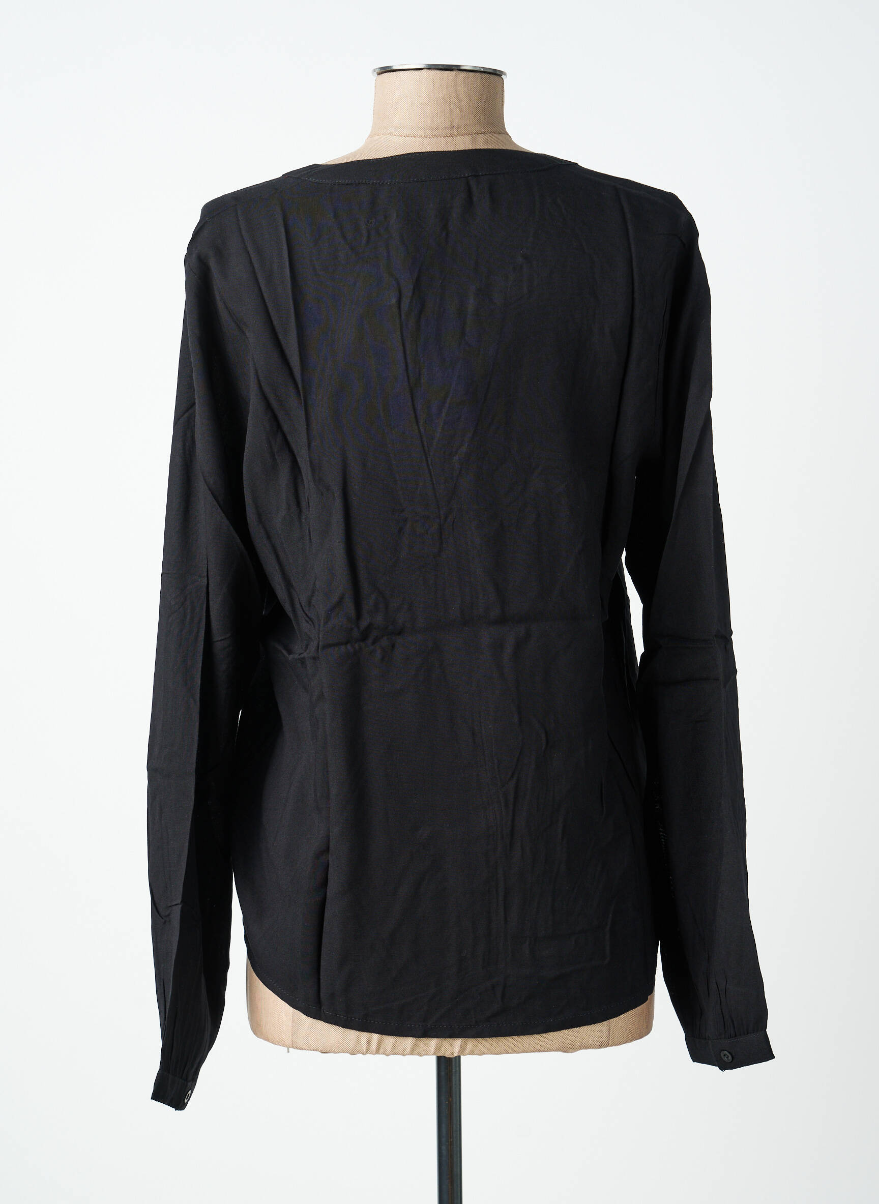 Top mâneci lungi mâneci lungi negru KAFFE femeie