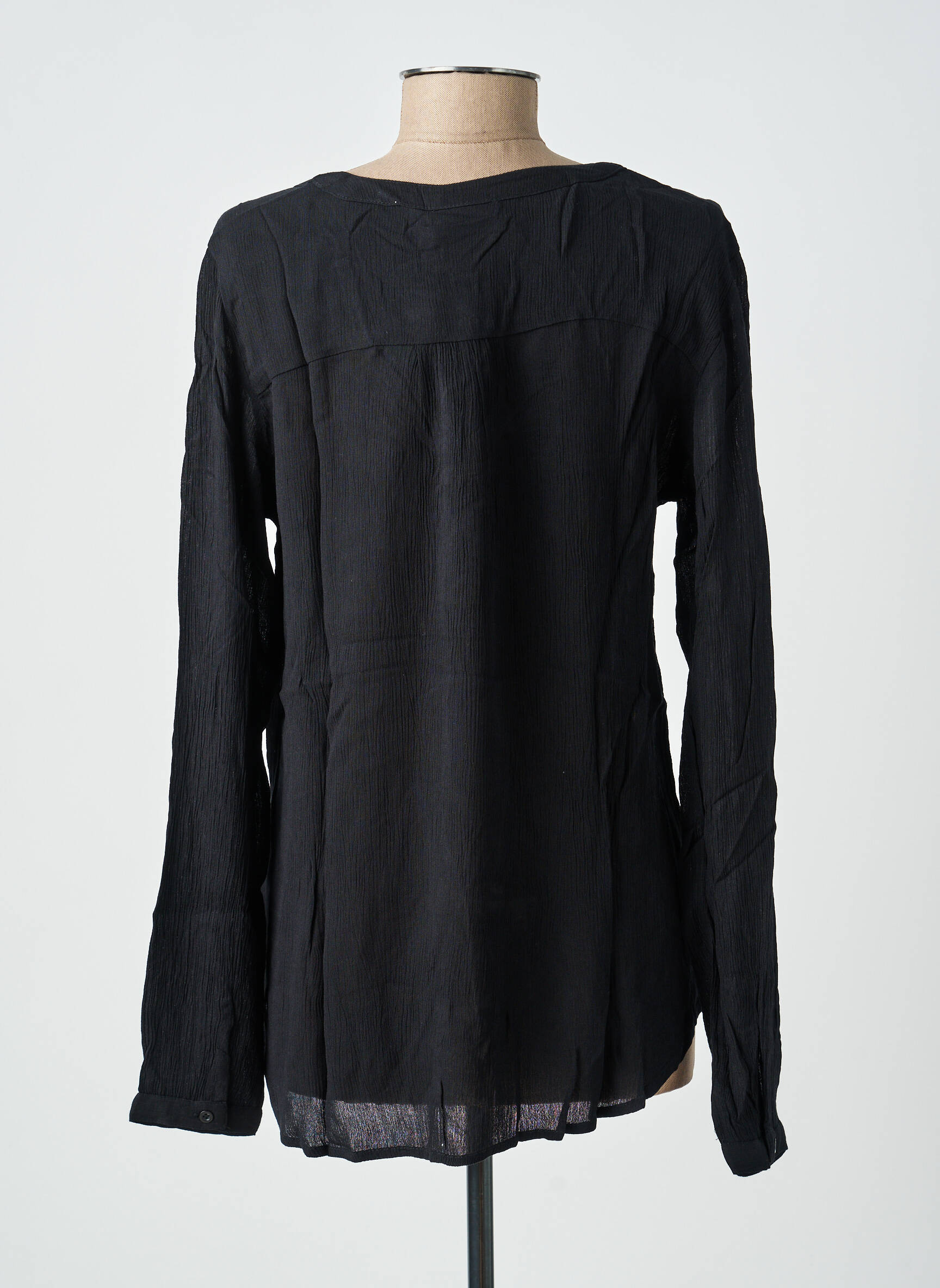 Top mâneci lungi mâneci lungi negru KAFFE femeie