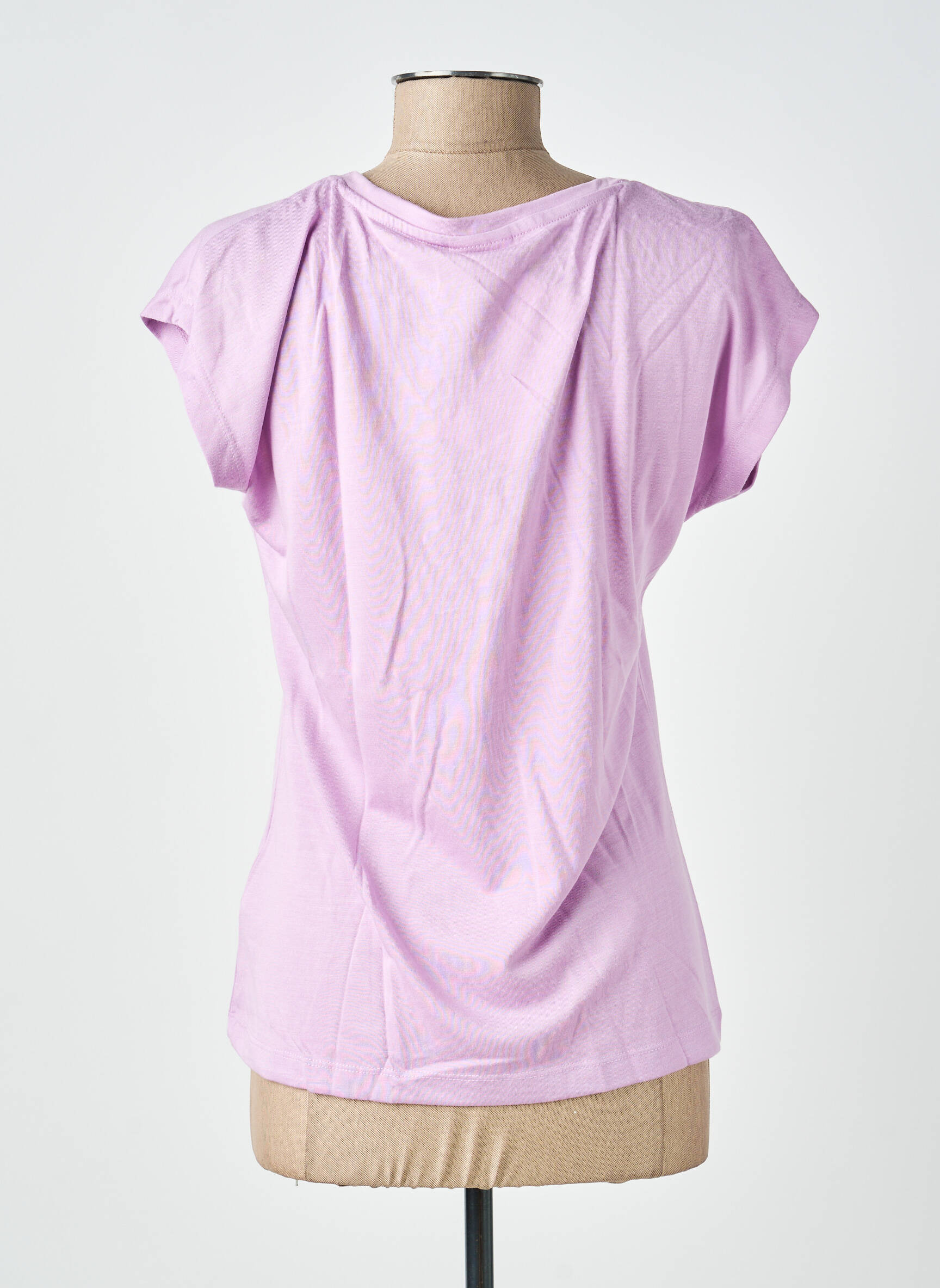 Tricou croială dreaptă fără mâneci violet KAFFE femeie