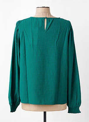 Top guler rotund mâneci lungi verde KAFFE femeie