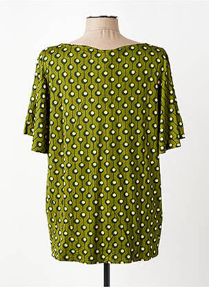 Top elasticitate mâneci scurte verde FAIRWEAR femeie
