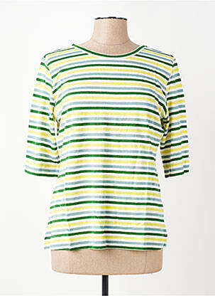 Top guler rotund mâneci 3/4 verde ZILCH femeie