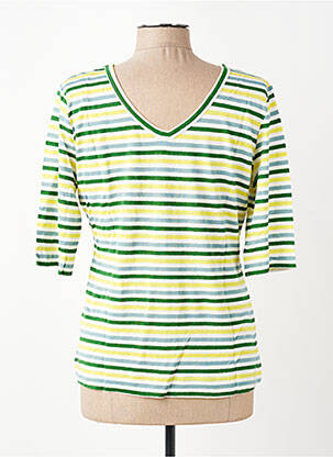 Top guler rotund mâneci 3/4 verde ZILCH femeie