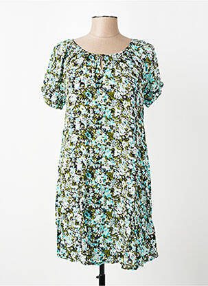 Rochie scurtă mâneci scurte mâneci scurte albastru KAFFE femeie