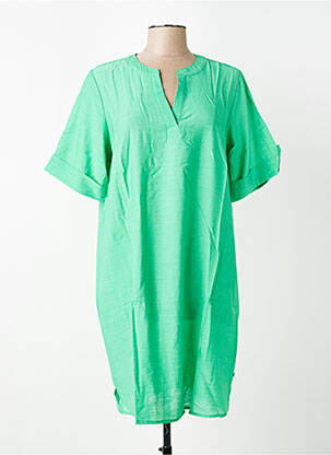 Rochie scurtă mâneci scurte mâneci scurte verde ZHENZI femeie