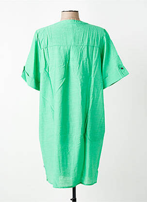 Rochie scurtă mâneci scurte mâneci scurte verde ZHENZI femeie