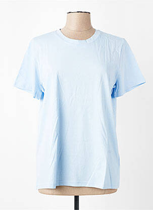 Tricou elasticitate mâneci scurte albastru KAFFE femeie