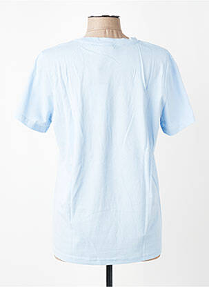 Tricou elasticitate mâneci scurte albastru KAFFE femeie