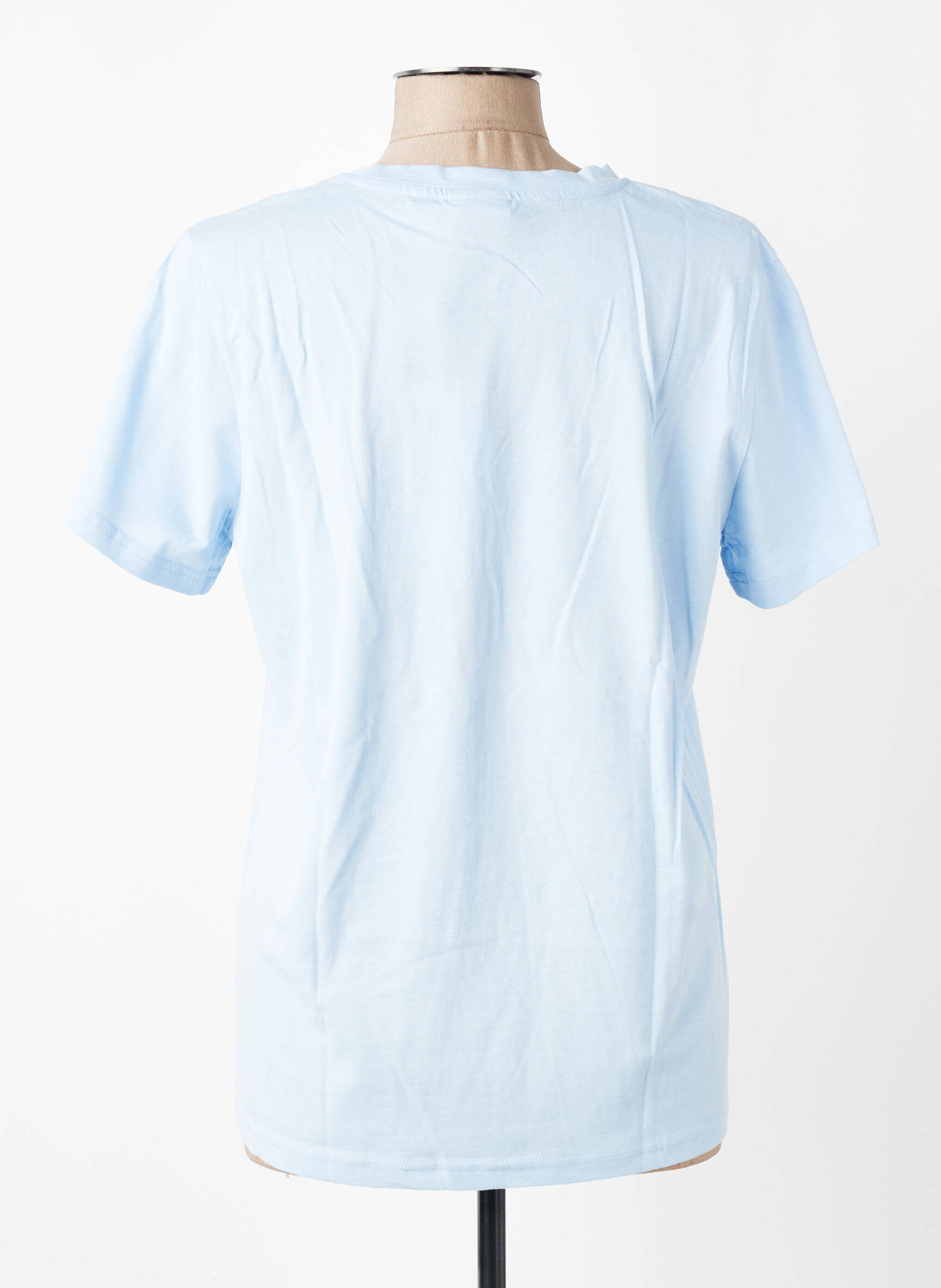Tricou elasticitate mâneci scurte albastru KAFFE femeie