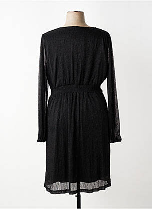 Rochie midi țesătură crep mâneci lungi negru MAELLE femeie