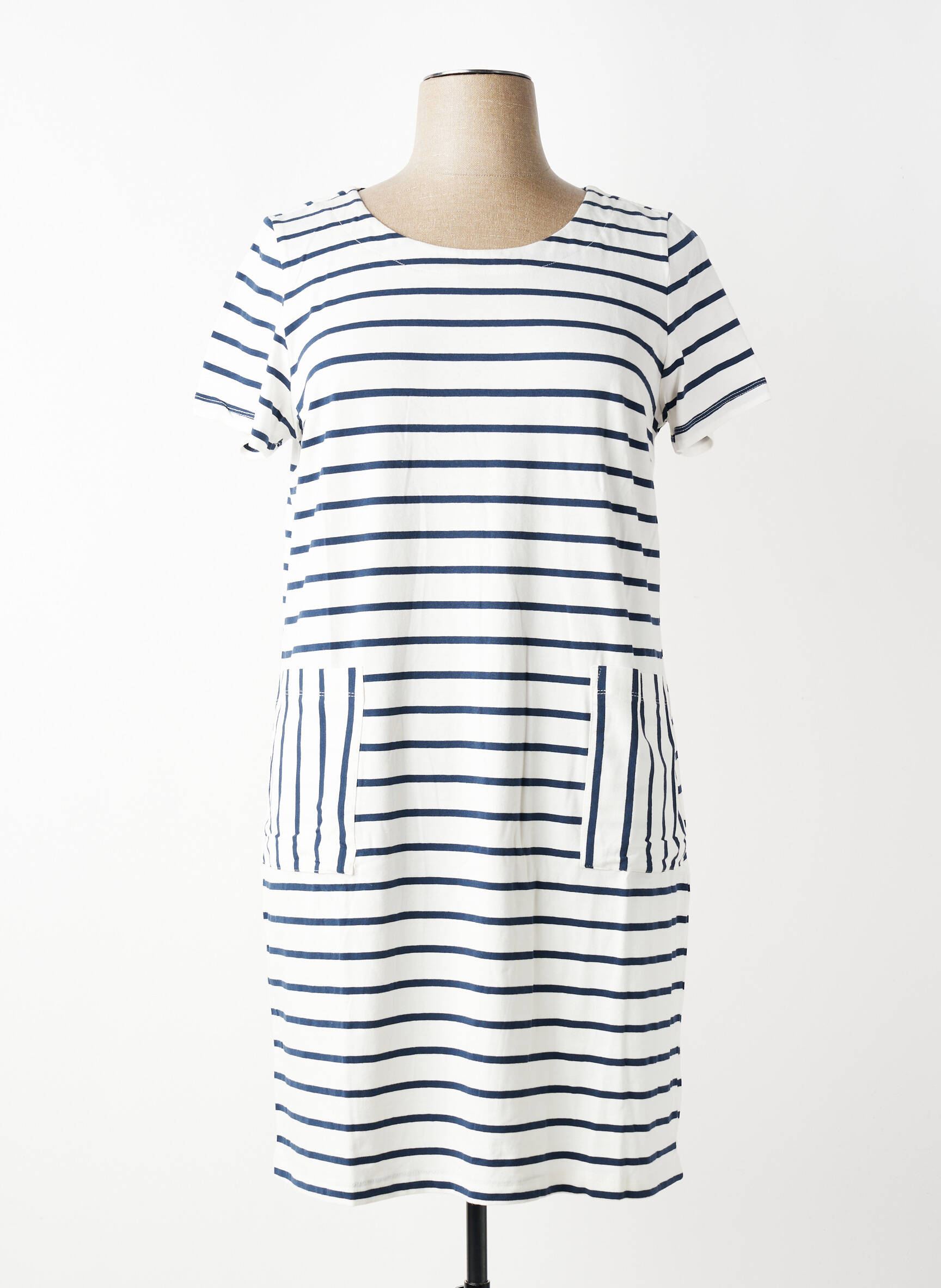 Rochie midi mâneci scurte mâneci scurte albastru LILY & ME femeie